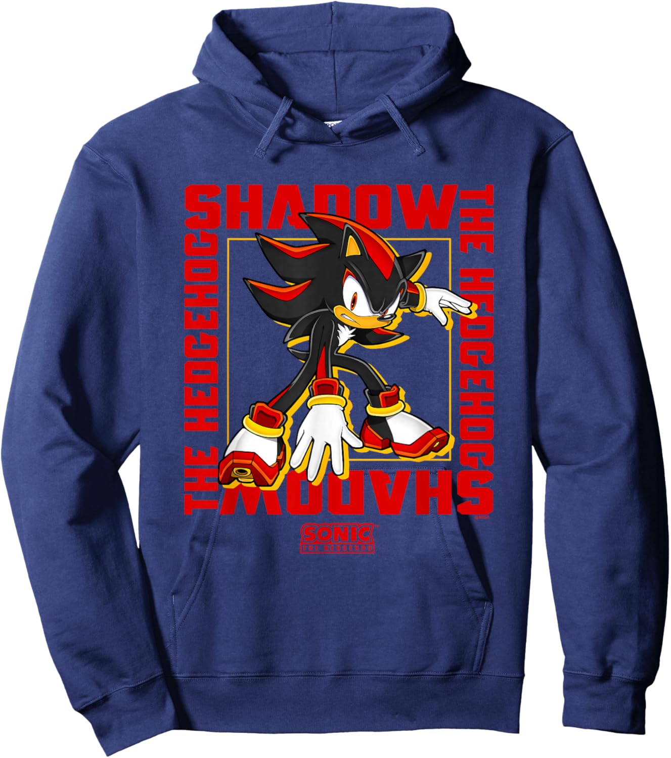 Sonic The Hedgehog Shadow The Hedgehog Epic Portrait Hoodie - Hoodie | Navy