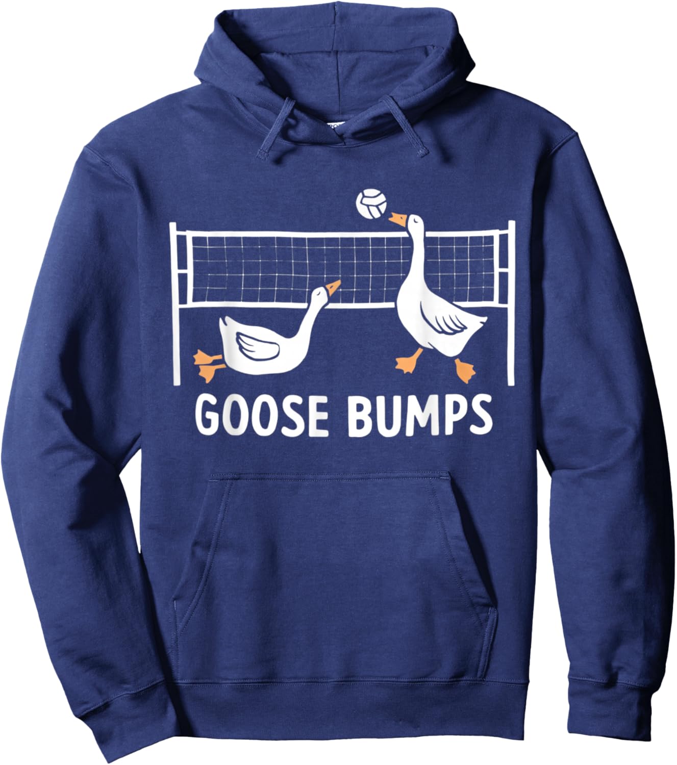 Goose Bumps Volleyball Set Spike Funny Volleyball Team Hoodie - Hoodie | Navy