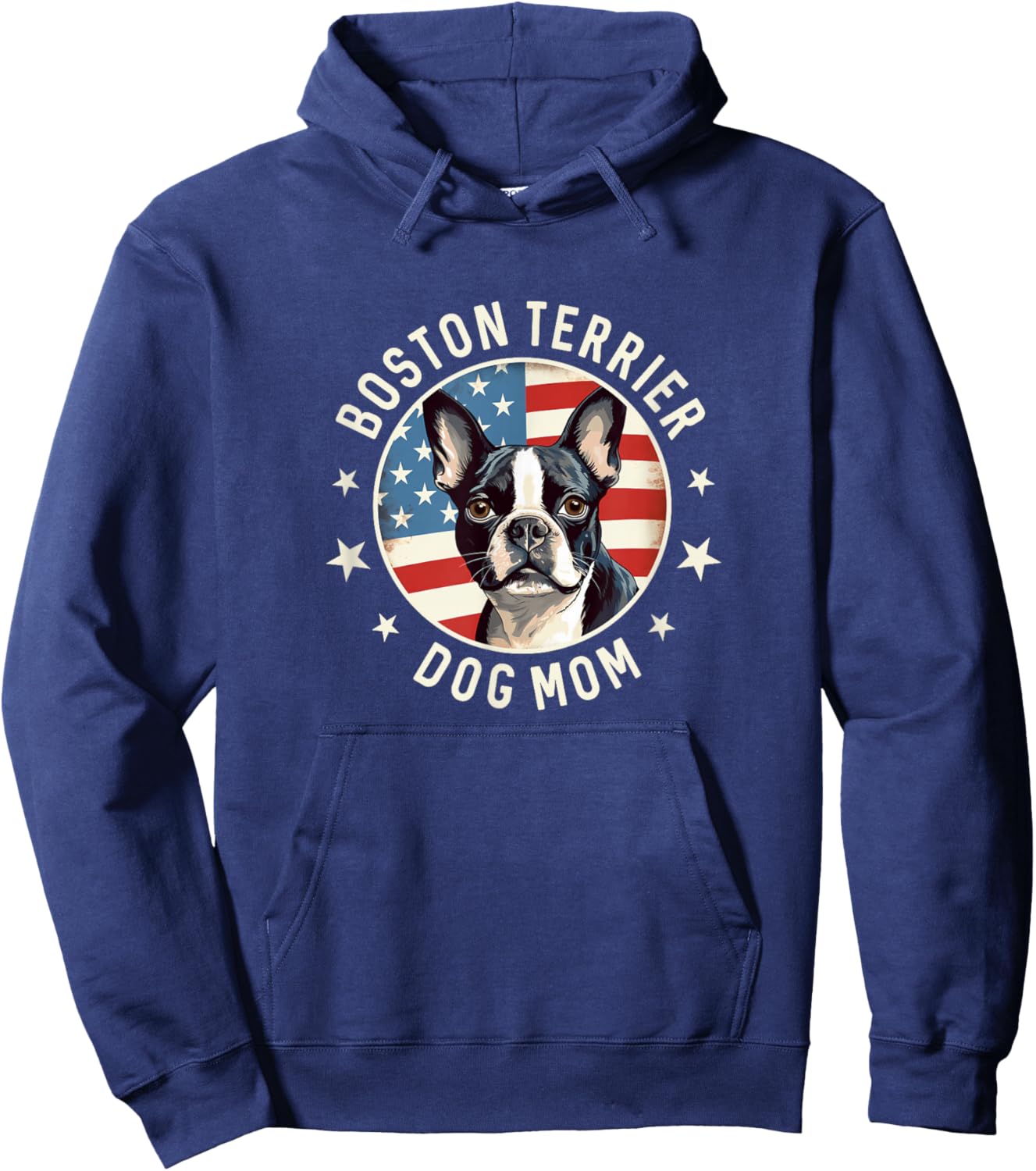 Boston Bull Terrier Gifts Women, Boston Terrier Dog Mom Hoodie - Hoodie | Navy