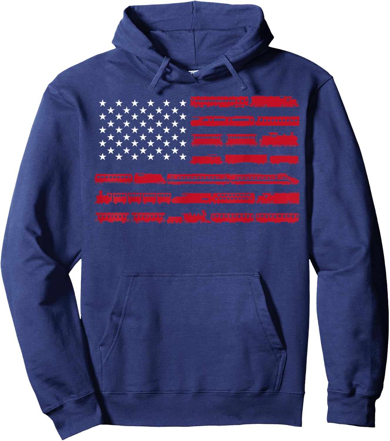 Funny Train Collector Gift Adults Conductor Model Railroad Small Hoodie - Hoodie | Navy