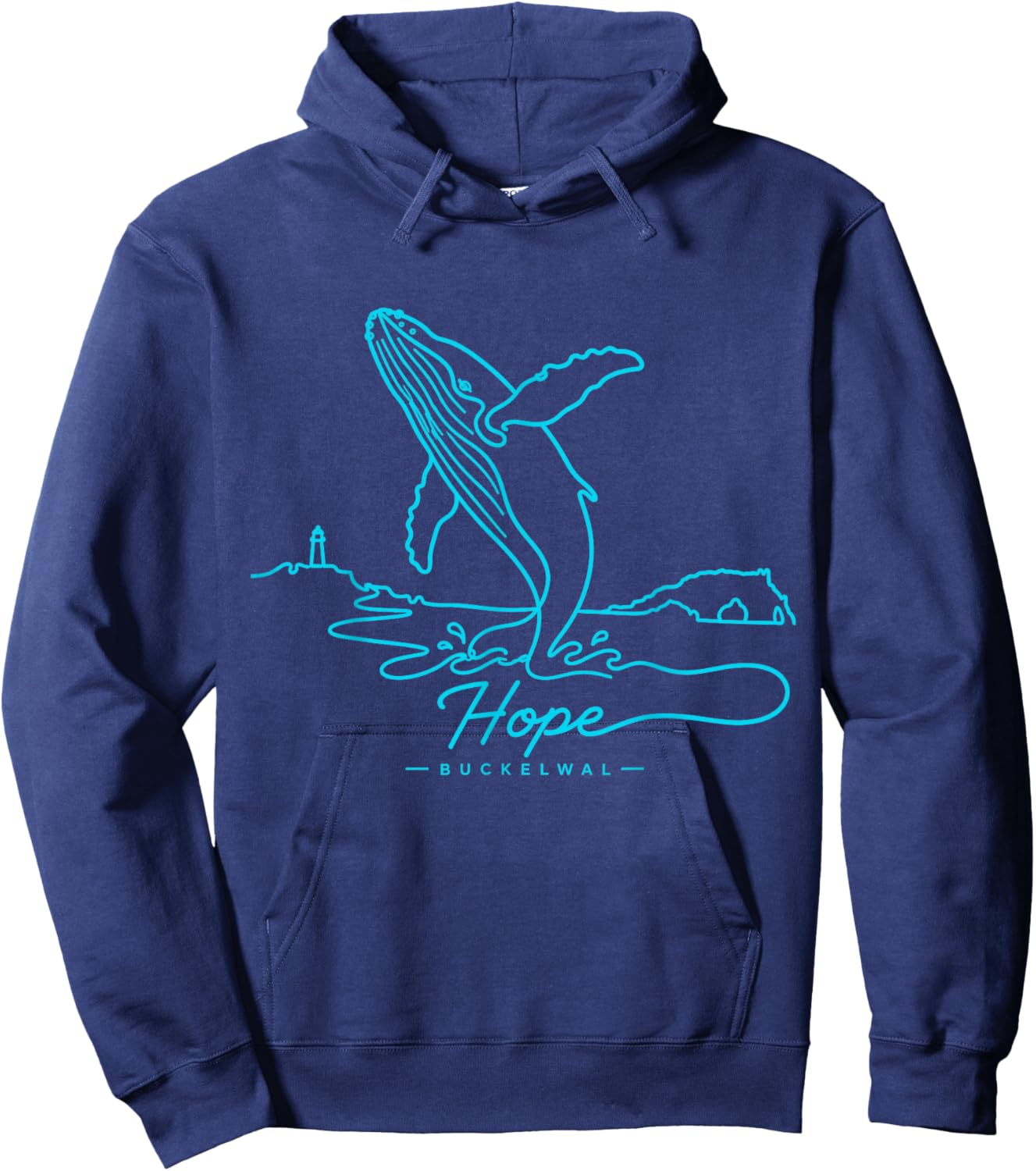 Buckelwal Hope Ostsee Küste Nordsee Wal Ozean Meereswelt See Hoodie - Hoodie | Navy