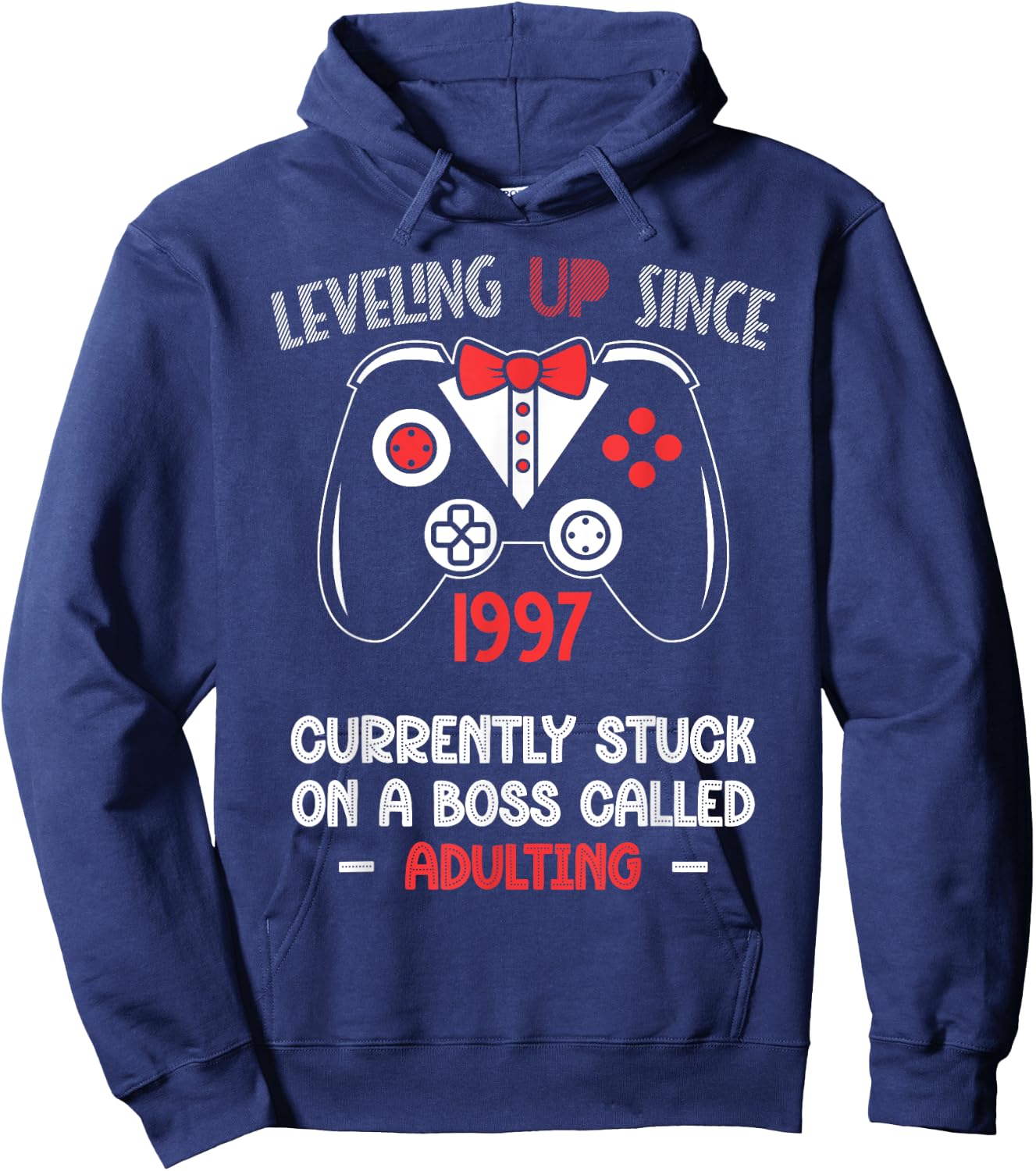 1997 Gaming 27th Birthday Gift 27 Years Old Gamer Hoodie - Hoodie | Navy