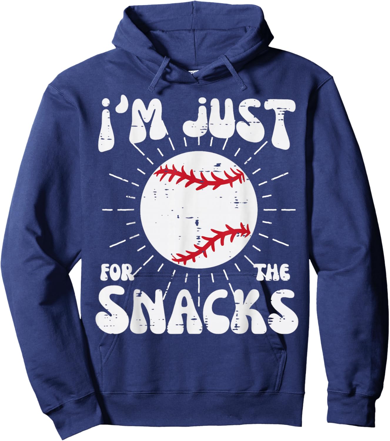 Im Just Here For The Snacks Funny Fan Women Boys Girls Kids Hoodie - Hoodie | Navy