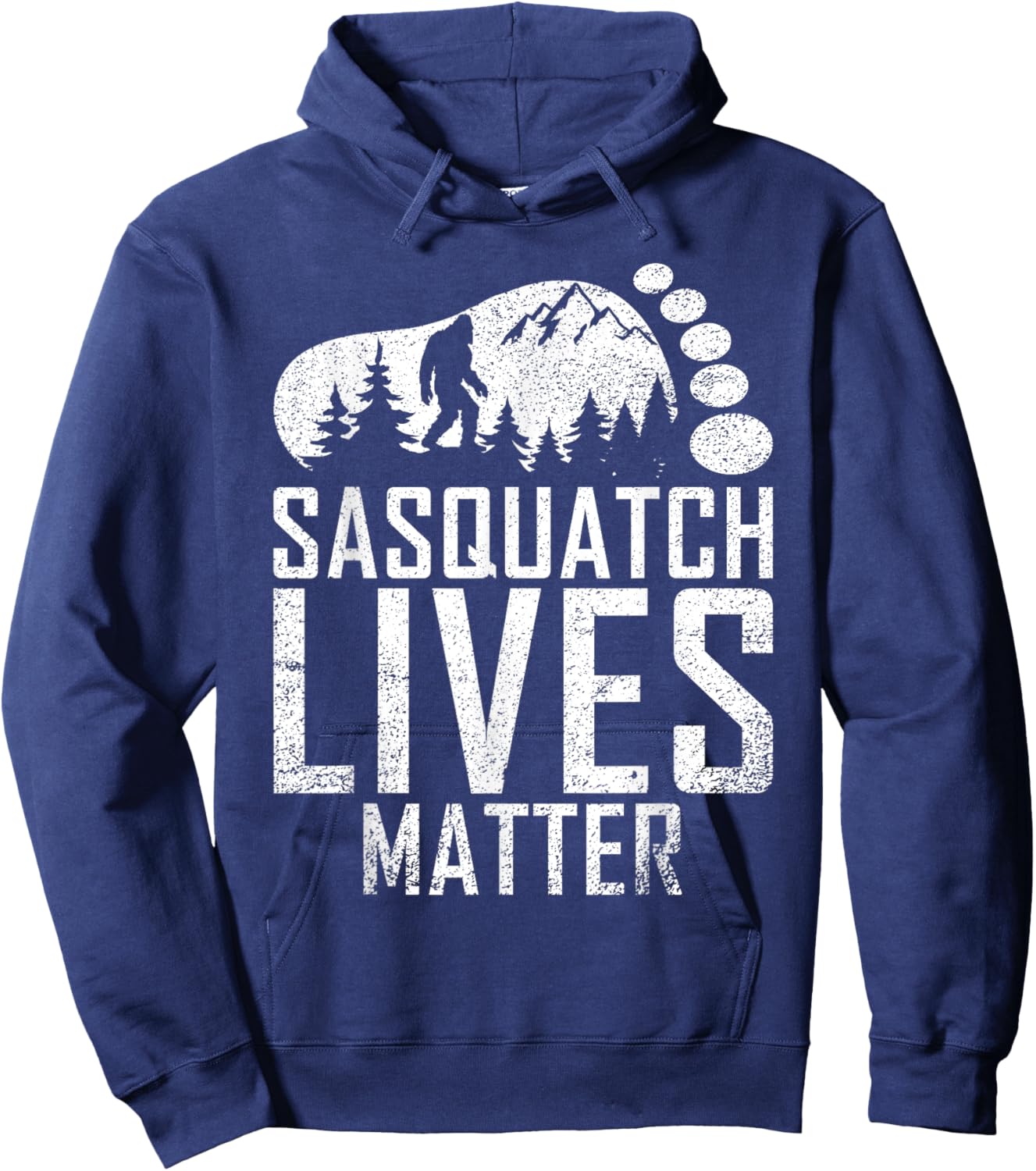 Sasquatch Lives Matter Bigfoot Gifts Pajamas Costume Hoodie - Hoodie | Navy