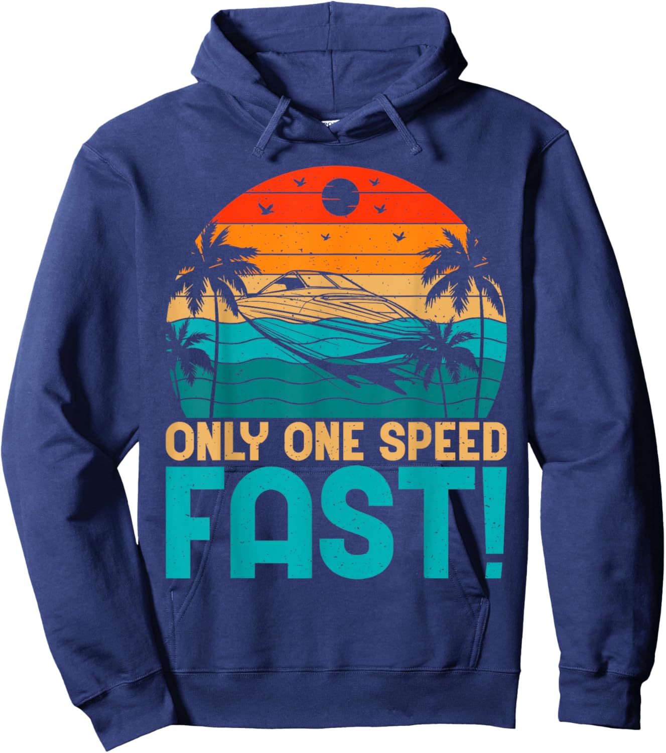 Only One Speed Fast Boat Hoodie - Hoodie | Navy