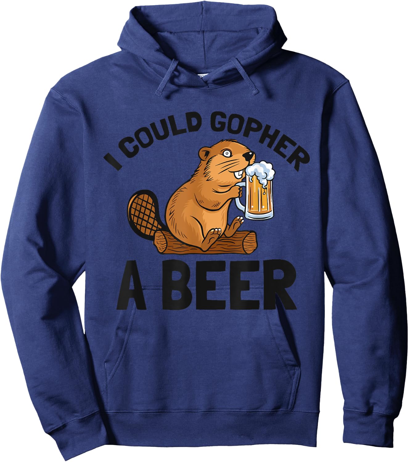 Uff-Da I Sure Could Gopher A Beer MN Gopher Gifts Hoodie - Hoodie | Navy