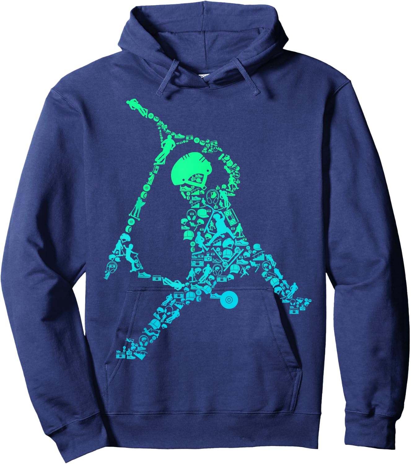 Scooter Stunt Scooter Gift Boys & Children Hoodie - Hoodie | Navy