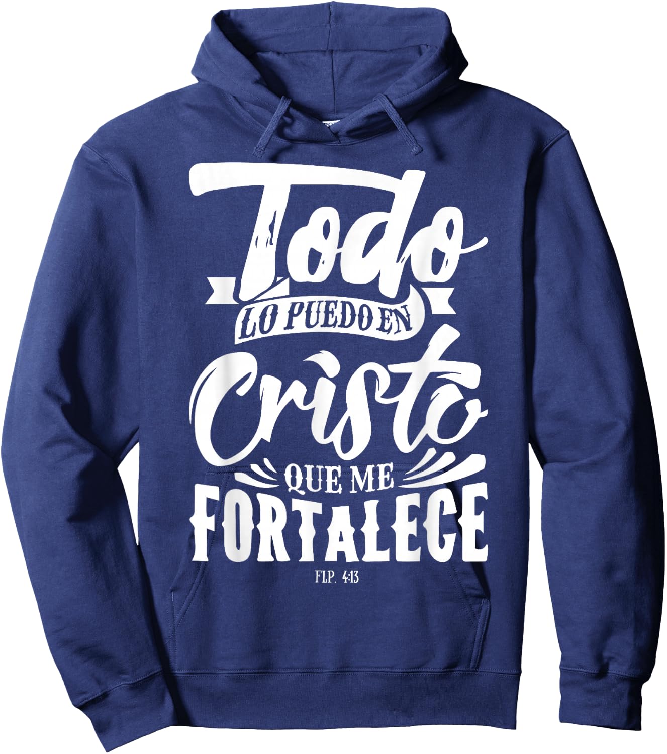 Mensajes Biblicos Dios Jesus Espanol Spanish for Christians Hoodie - Hoodie | Navy