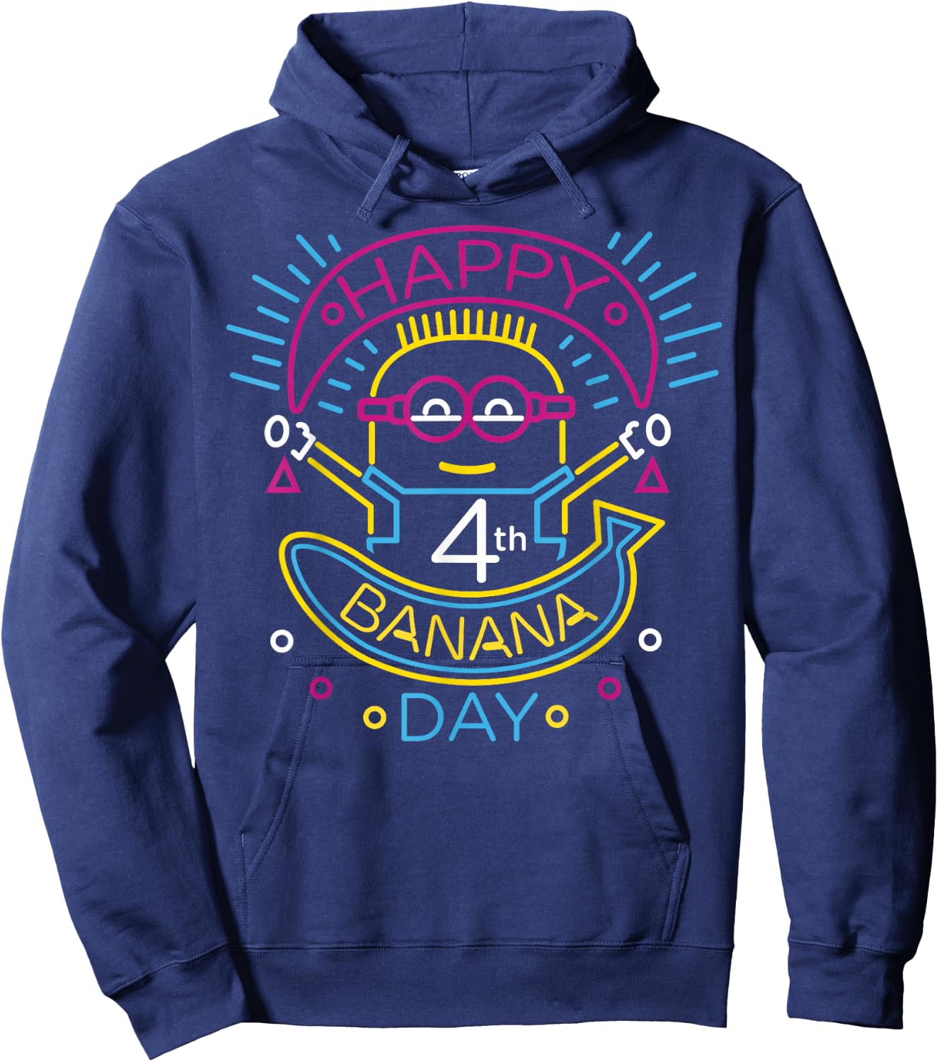Despicable Me Minions Happy 4th Banana Day Hoodie - Hoodie | Navy