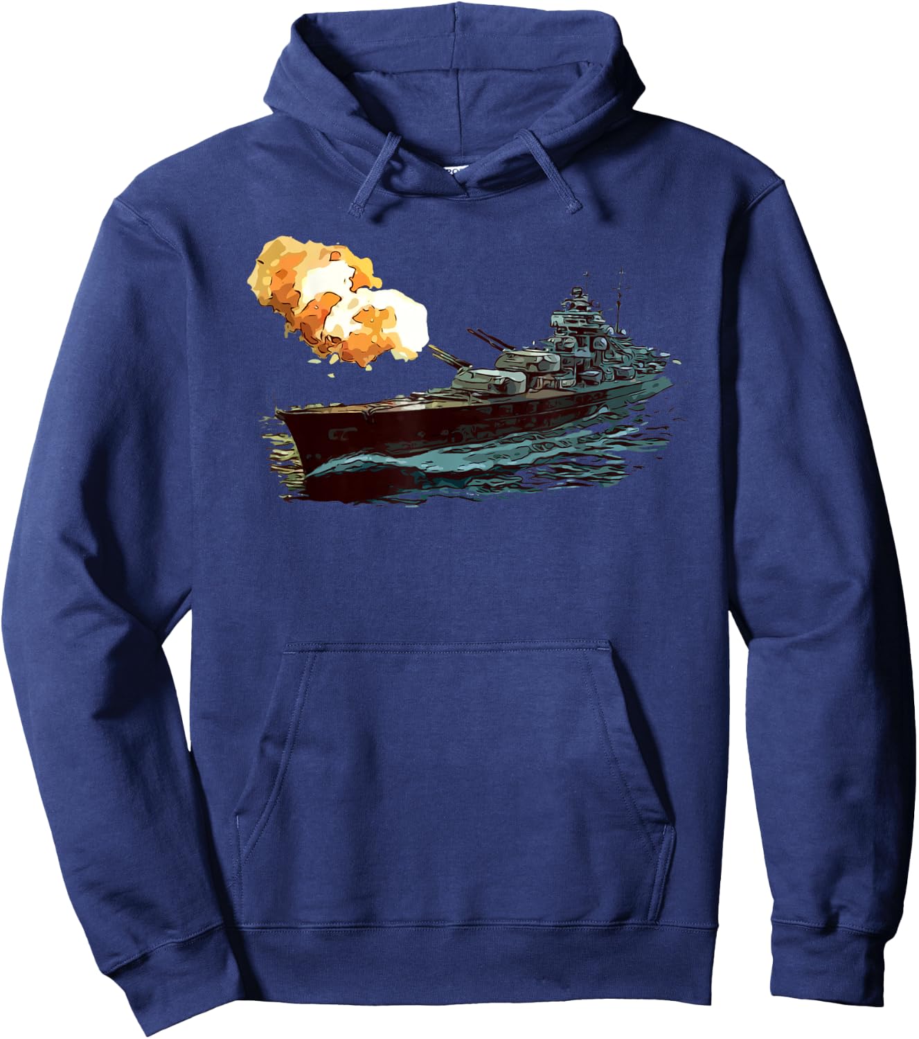 WW2 Warship Battleship Cruiser Marine Fleet Hoodie - Hoodie | Navy
