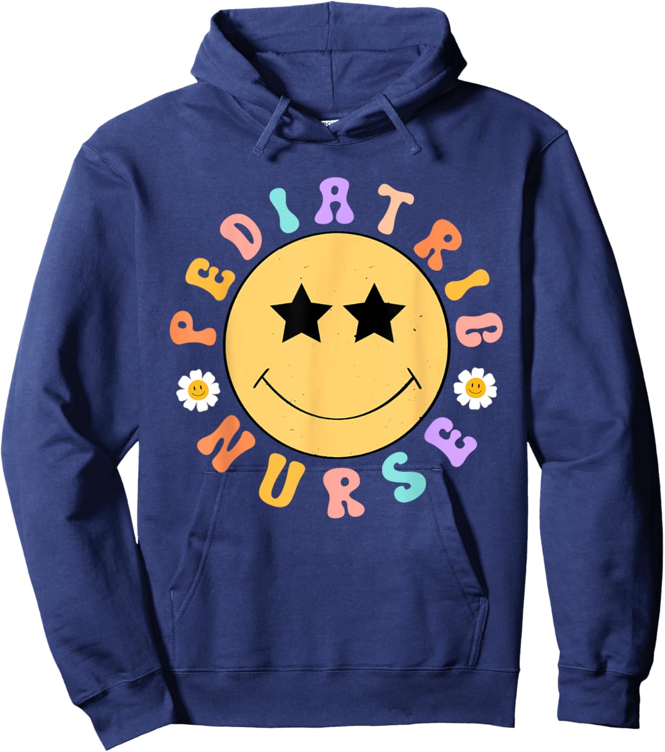 Pediatric Nurse PEDS Nursing Appreciation Pediatric Smile Hoodie - Hoodie | Navy