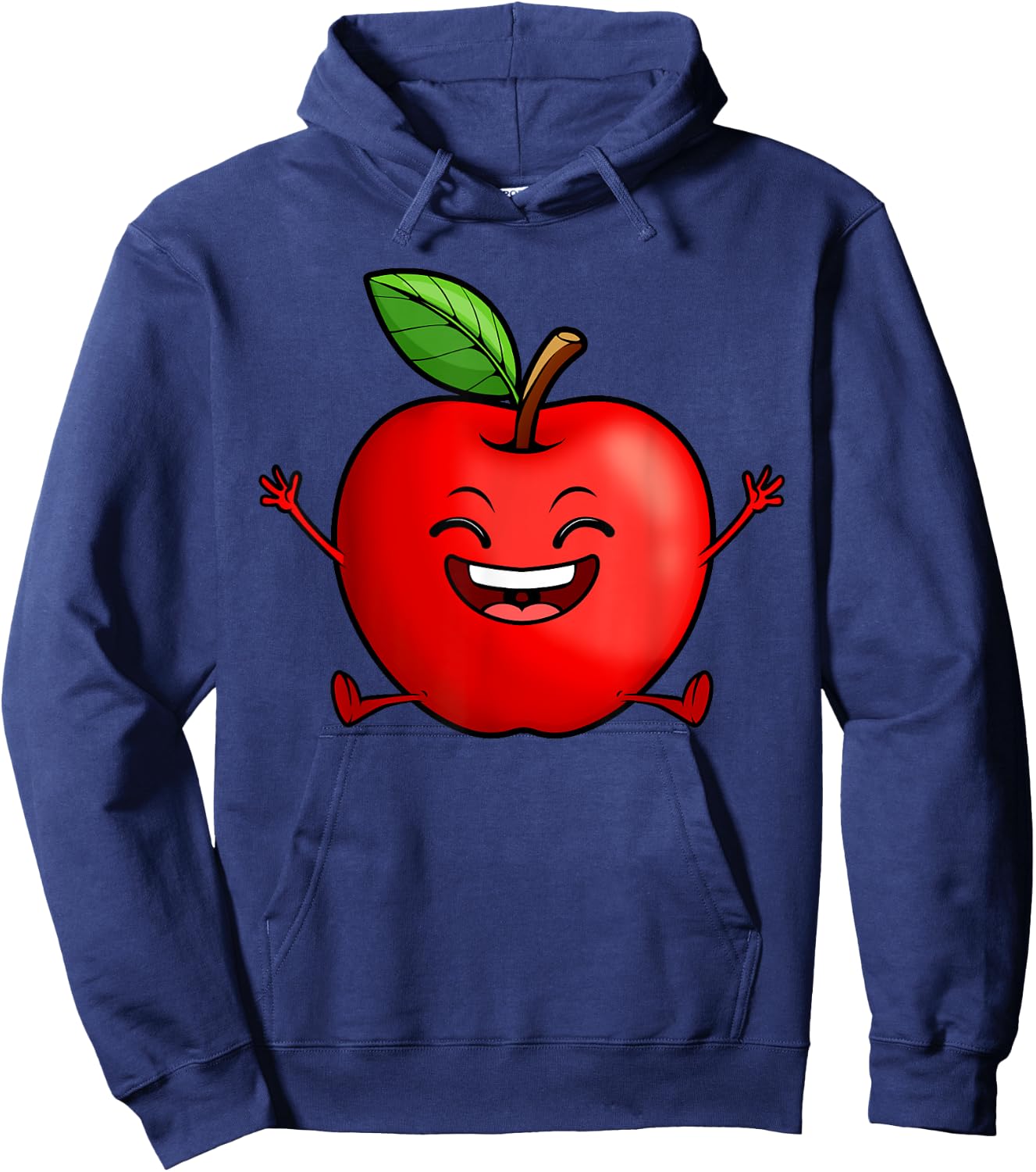 Cute Red Apple Design Women Kids Red Apple Lovers Hoodie - Hoodie | Navy