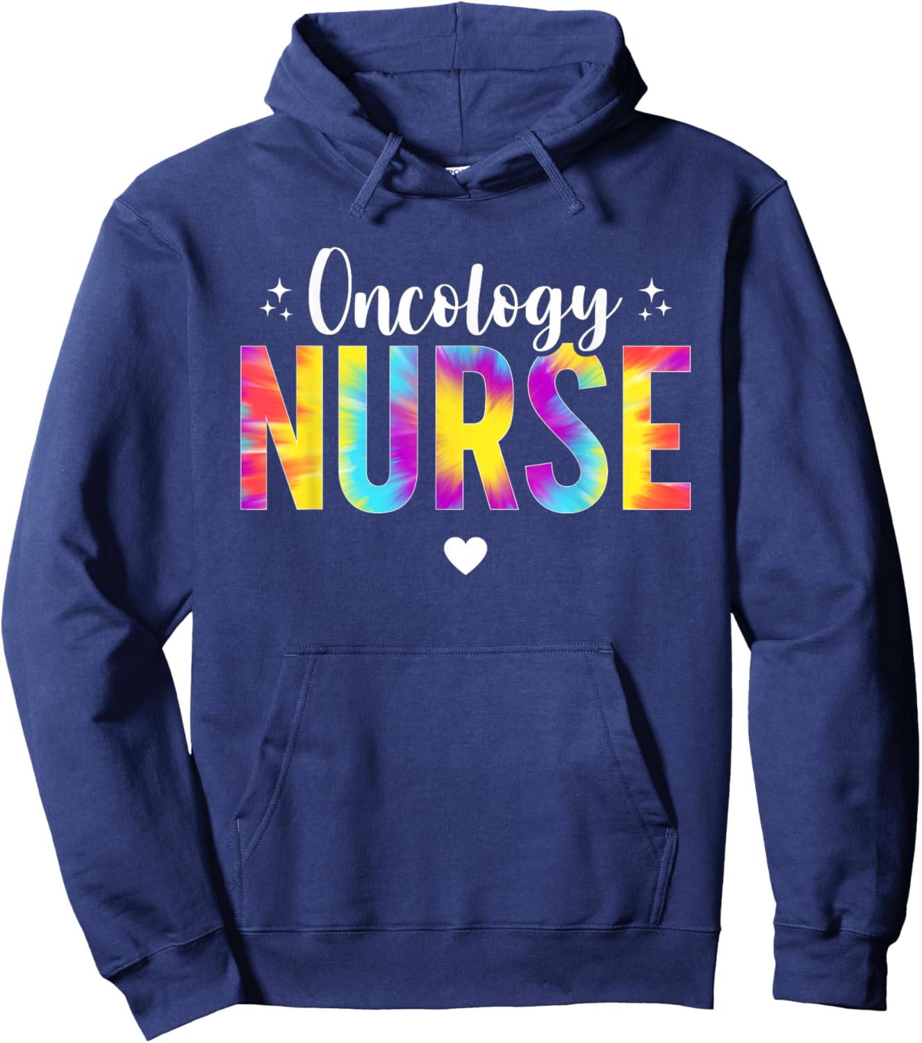Tie Dye Nurse Oncology Nurse Oncology Nursing Cancer Nurse Hoodie - Hoodie | Navy