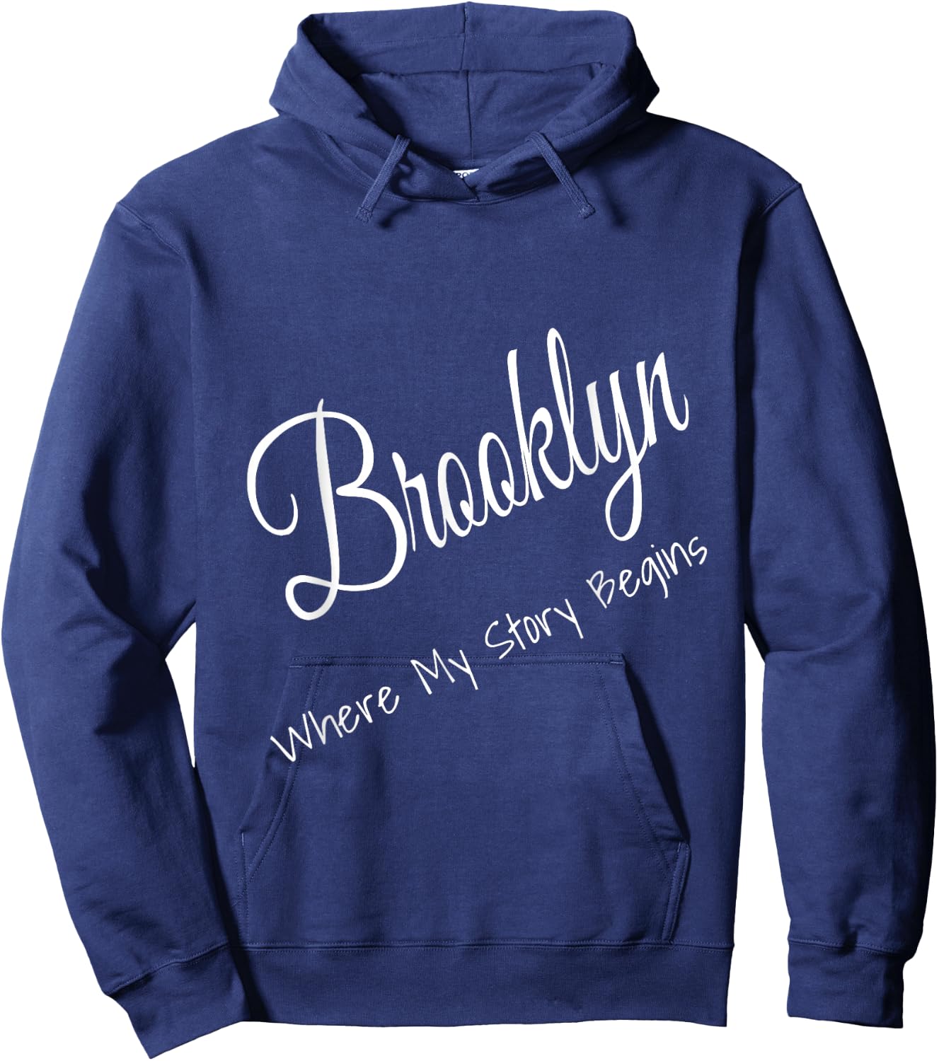 Brooklyn New York - Where My Story Begins Cute Hoodie - Hoodie | Navy
