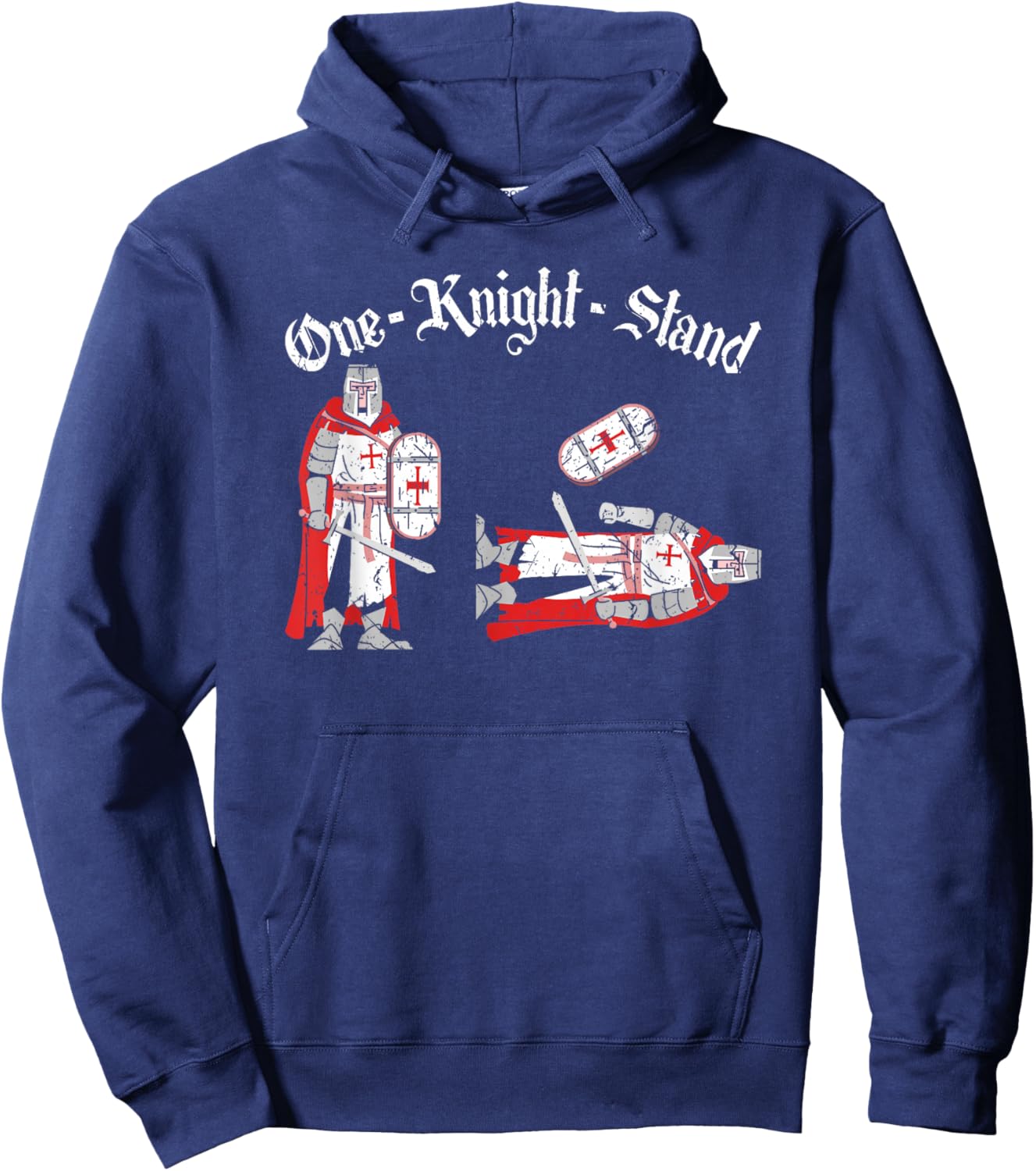 Renaissance Festival Pun One Knight Stand, Funny Ren Faire Hoodie - Hoodie | Navy
