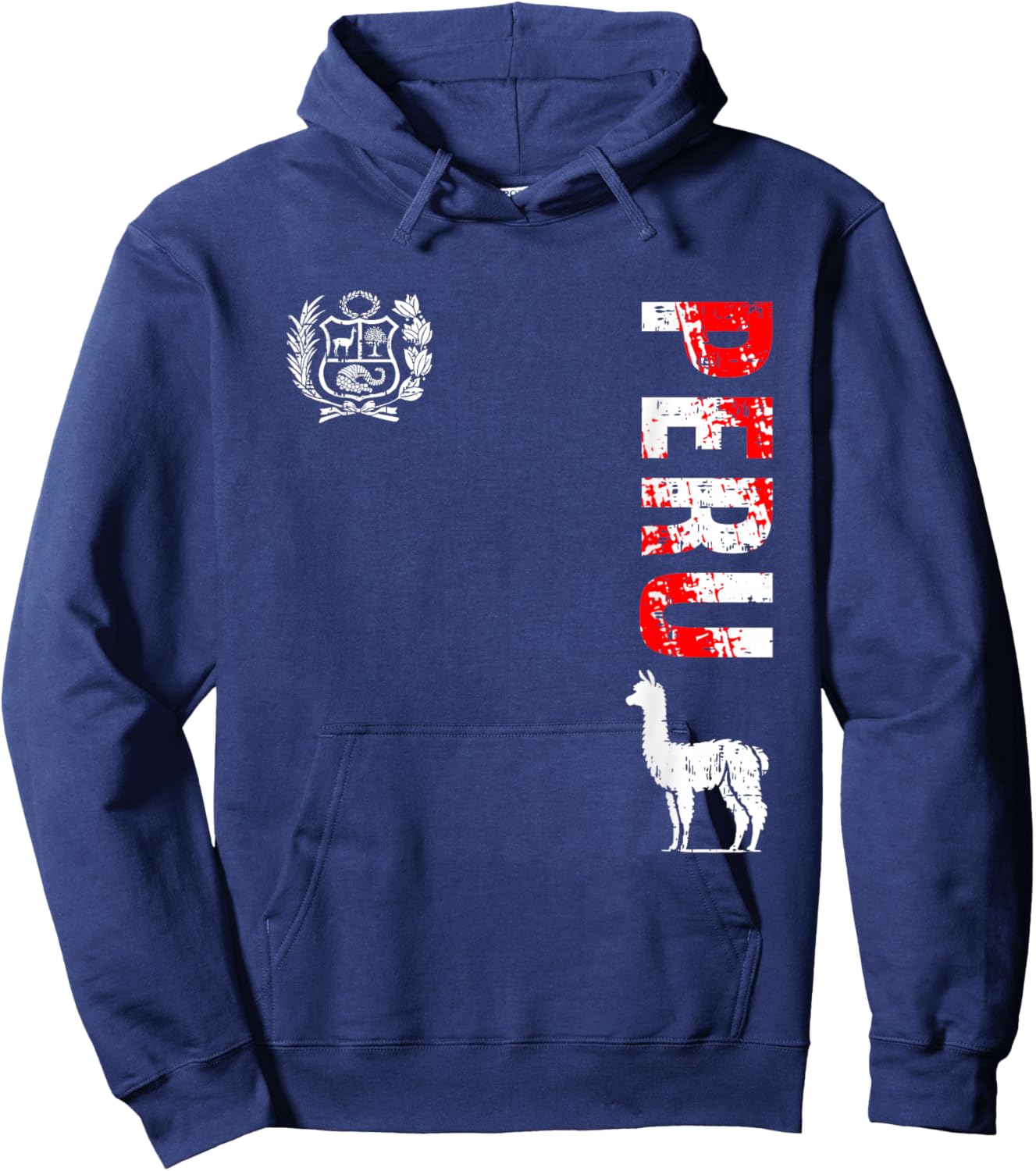 Peru Peruvian Llama Men Women Kids Hoodie - Hoodie | Navy