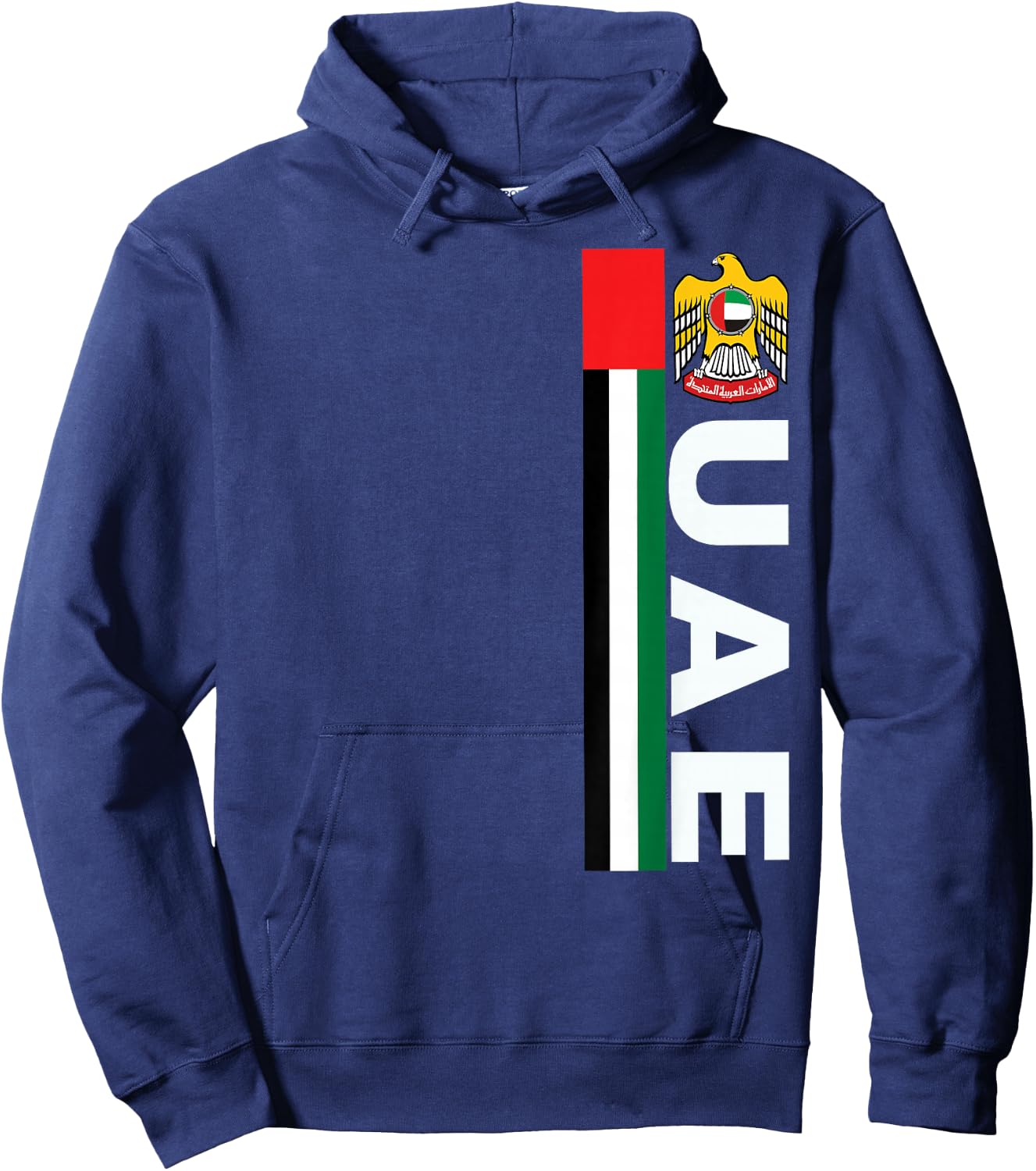 UAE Soccer Style United Arab Emirates Flag Hoodie - Hoodie | Navy