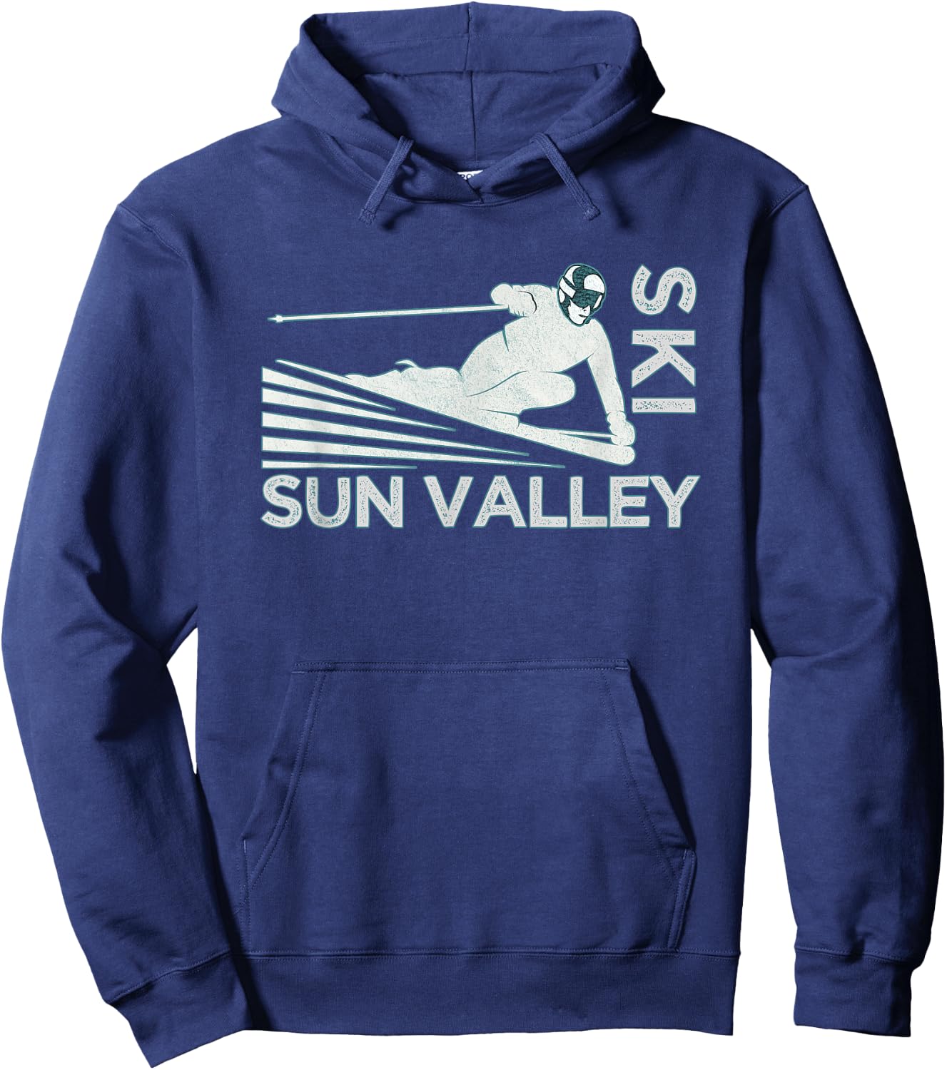 Ski Sun Valley Idaho - Vintage Snow Ski Hoodie - Hoodie | Navy