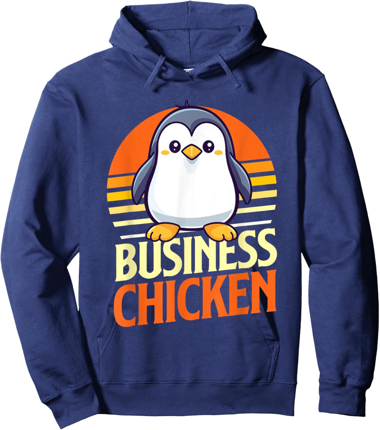Business Chicken - Penguin Lover Bird Watcher Aquatic Bird Hoodie - Hoodie | Navy