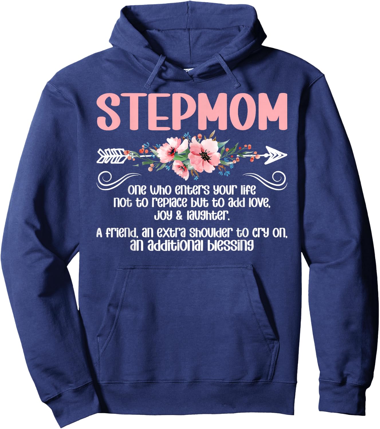 Stepmom Definition Stepmother Stepmama Step Mom Step Mama Hoodie - Hoodie | Navy