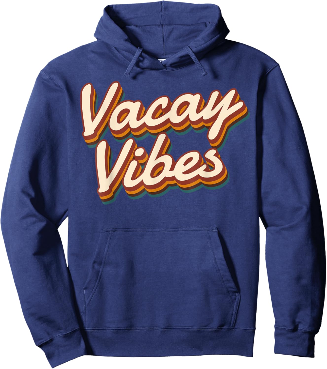 Vacay Vibes Vintage Men Women Kids Summer Cruise Vacation Hoodie - Hoodie | Navy