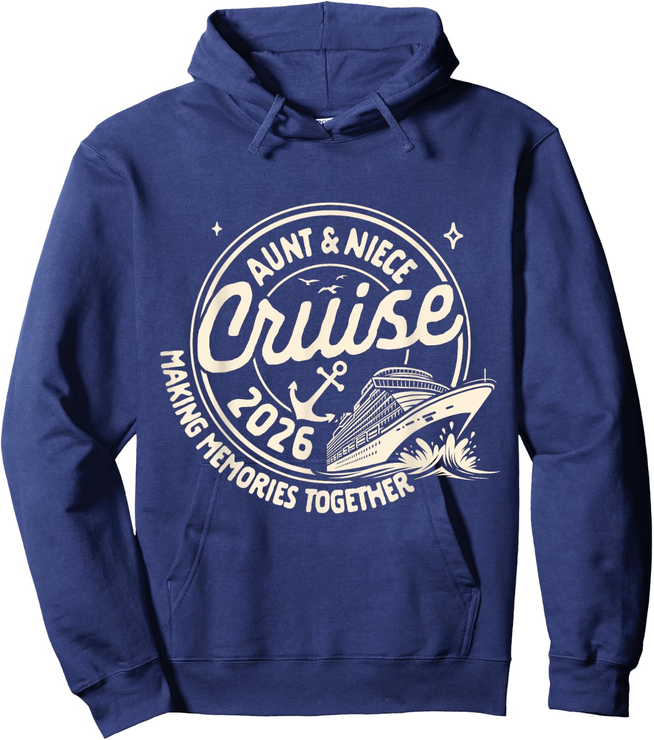 Cruise Trip Family Trip Cruising Aunt & Niece Cruise 2026 Hoodie - Hoodie | Navy