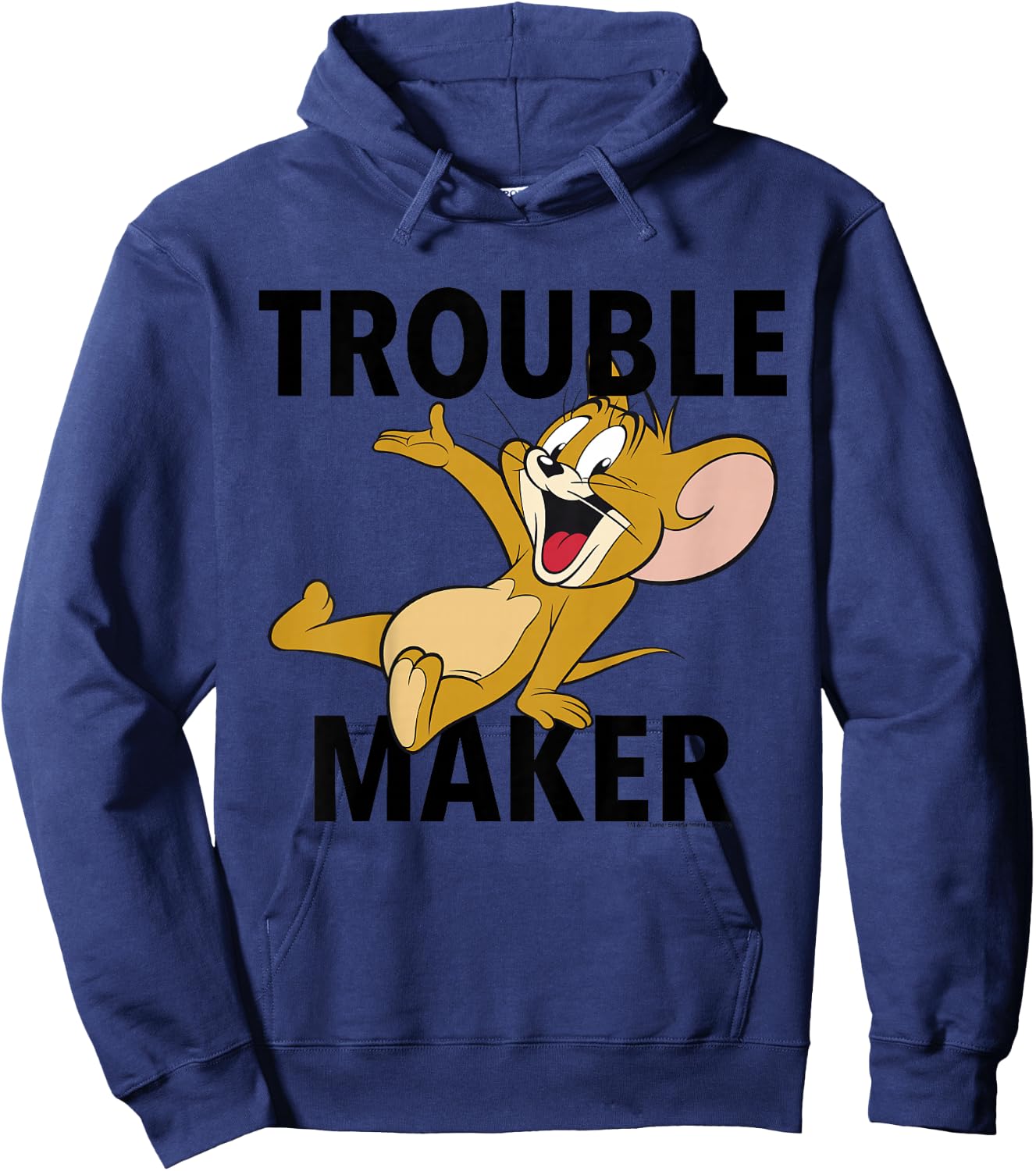 Kids Tom and Jerry Trouble Maker Portrait Hoodie - Hoodie | Navy