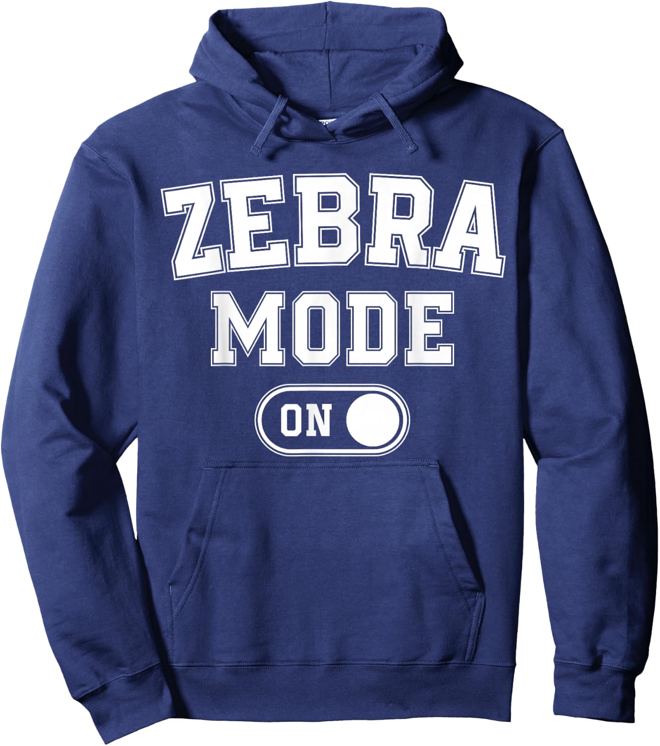 Zebra Mode On Costume Funny Safari Gift Zoo Animal Lover Hoodie - Hoodie | Navy