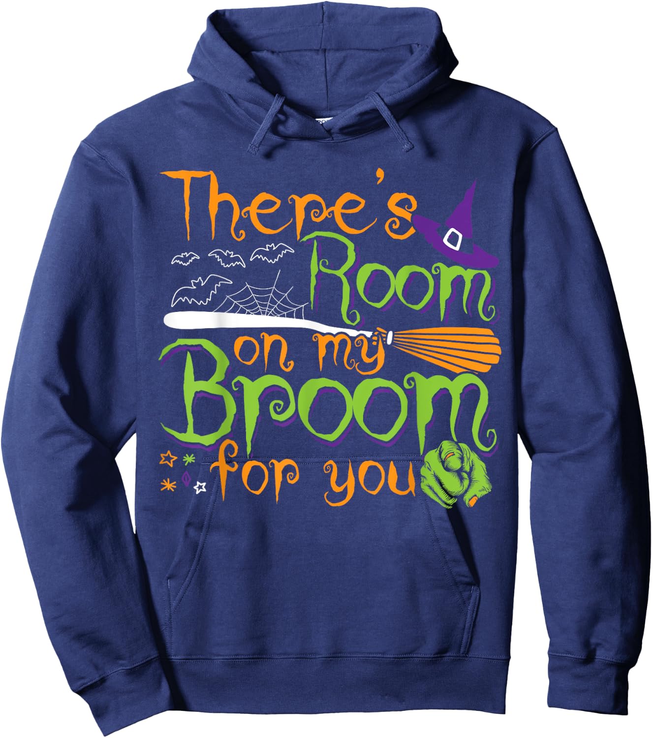 There's Room on my Broom for you Funny Halloween Costumes Hoodie - Hoodie | Navy