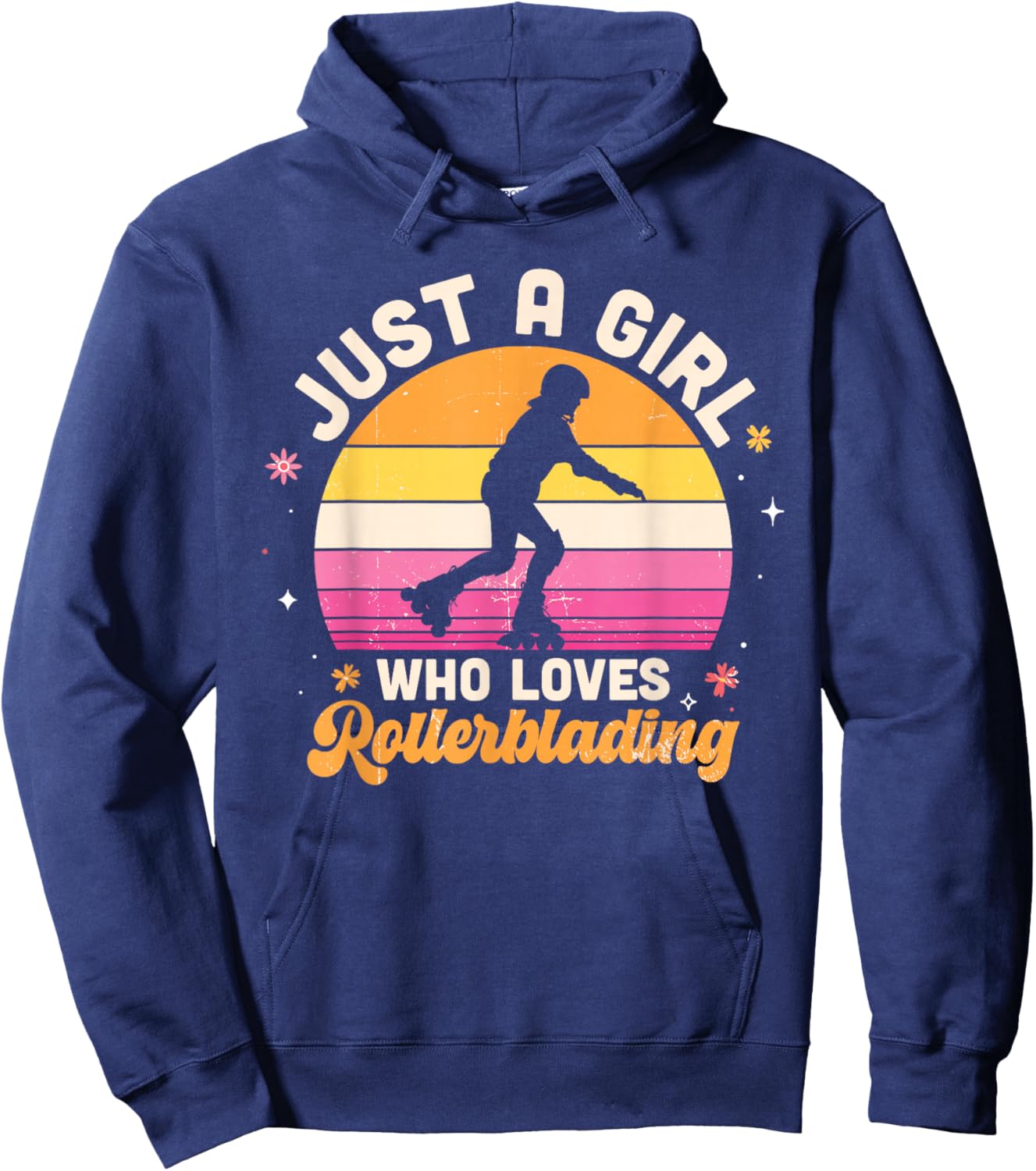Just A Girl Who Loves Rollerblading Hoodie - Hoodie | Navy