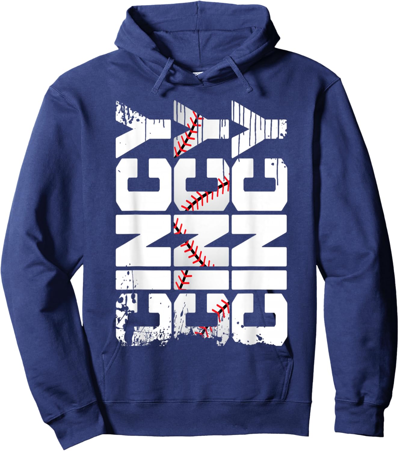 Vintage Cincinnati OH 513 Chip City Grunge Cincy Hoodie - Hoodie | Navy