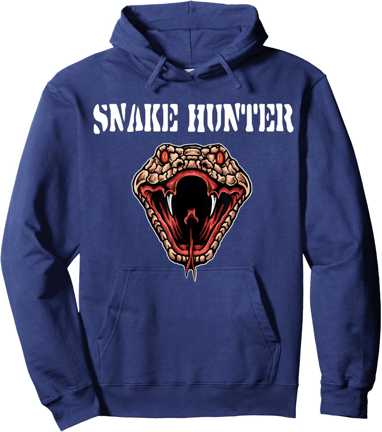 snake hunter,reptile,rattlesnake head,hunting Gift Hoodie - Hoodie | Navy