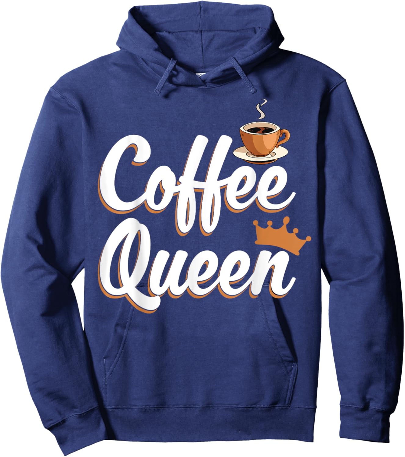 Coffee Queen Funny Coffee Caffeine Coffee Hoodie - Hoodie | Navy