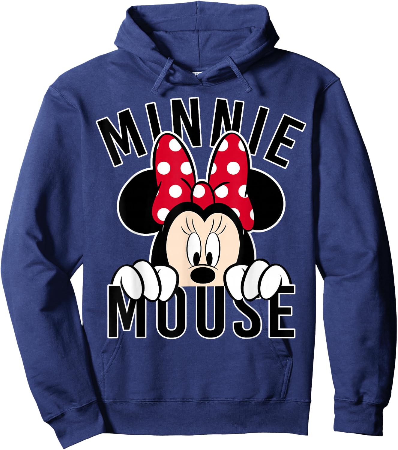 Disney - Minnie Rock the Dots Peeking Minnie Hoodie - Hoodie | Navy