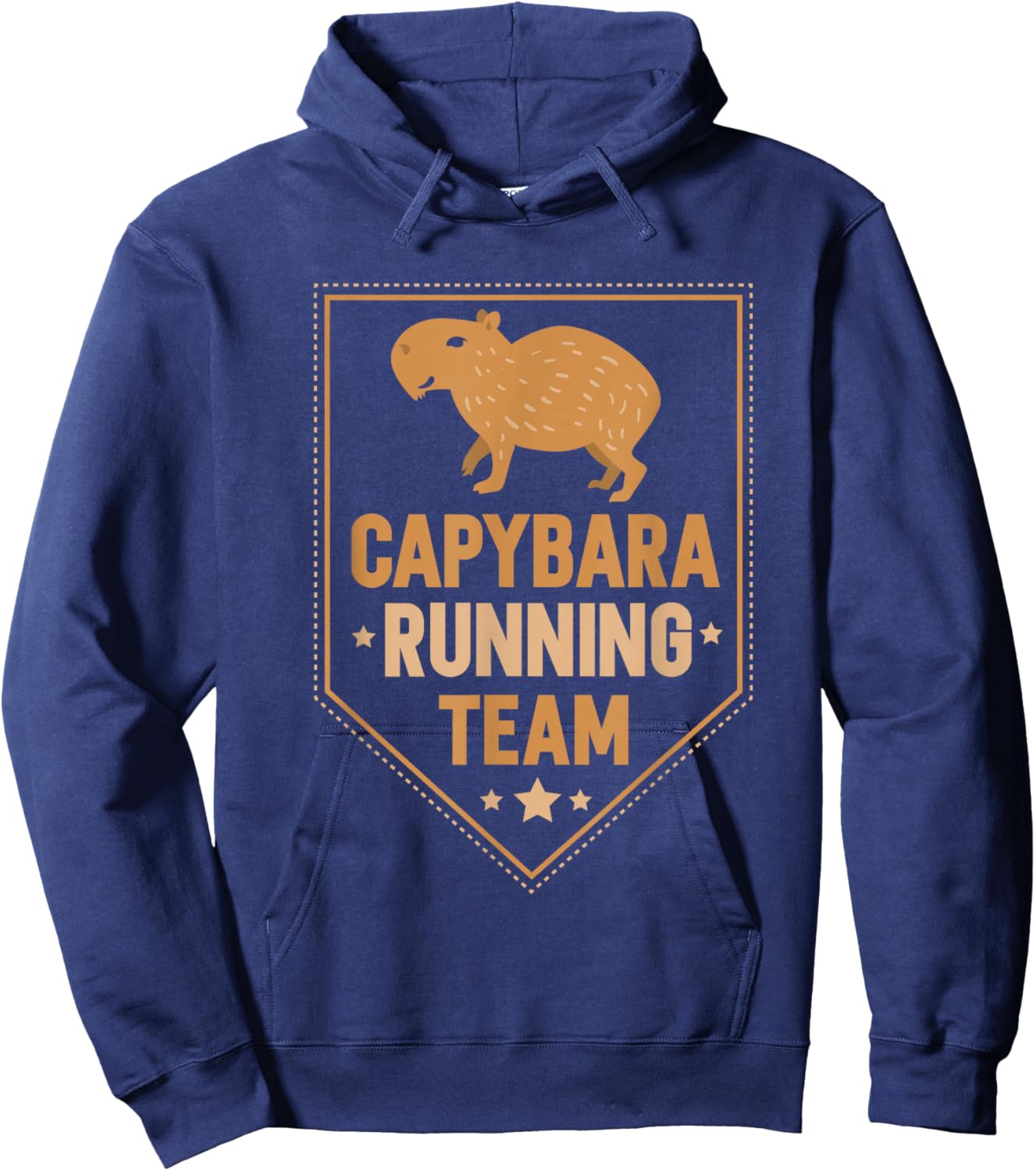 Capybara Running Team Animal Capybaras Water Pig Lovers Hoodie - Hoodie | Navy