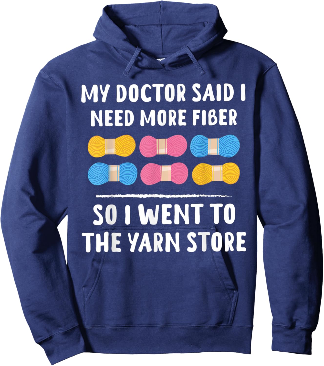 Funny Crochet Crocheting Gifts Crocheter Knitting Hoodie - Hoodie | Navy