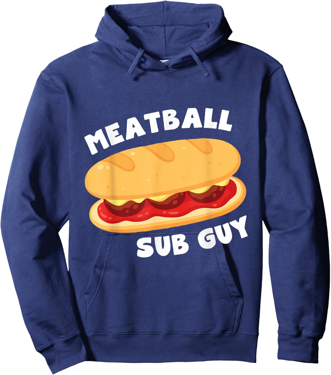 Italian Meatball Sub Sandwich Guy Lover Gift Hoodie - Hoodie | Navy