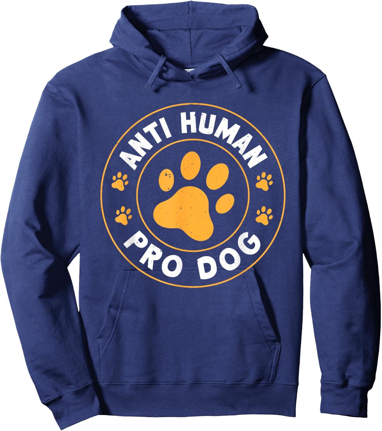 Anti Human Pro Dog Hoodie - Hoodie | Navy