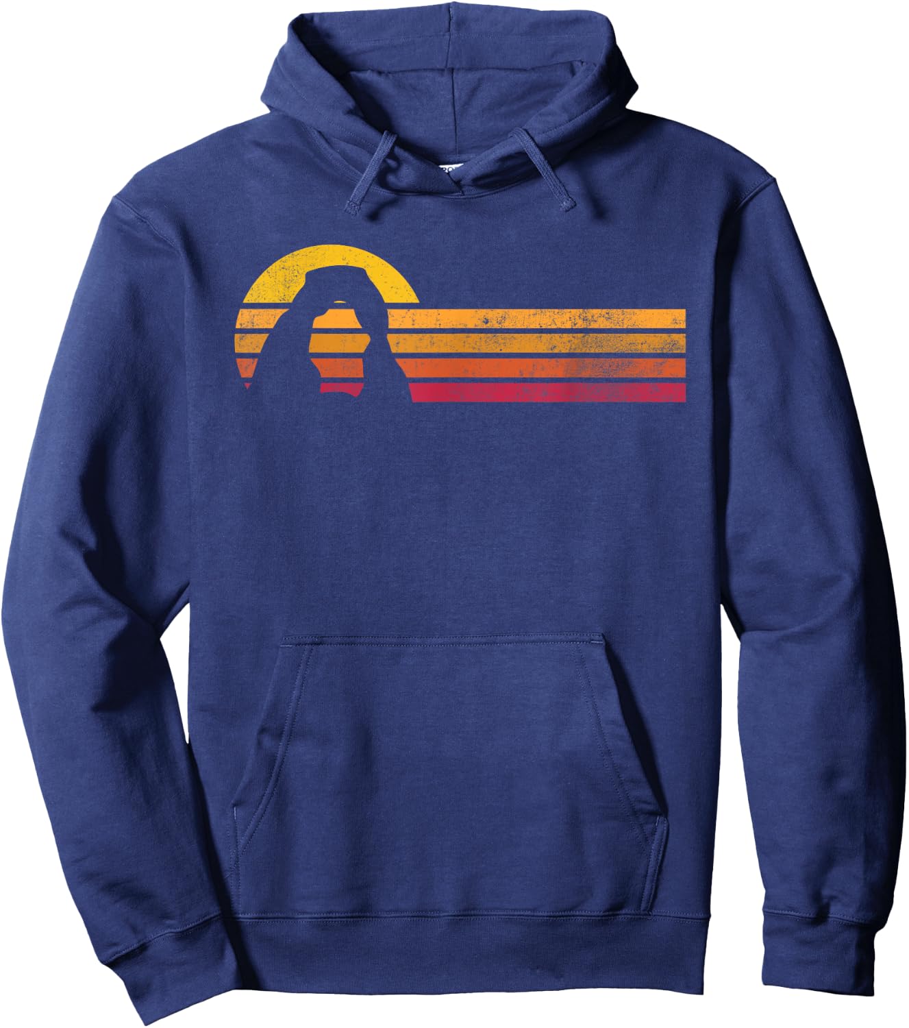 Retro Arches National Park Vintage Delicate Arch Utah Hoodie - Hoodie | Navy