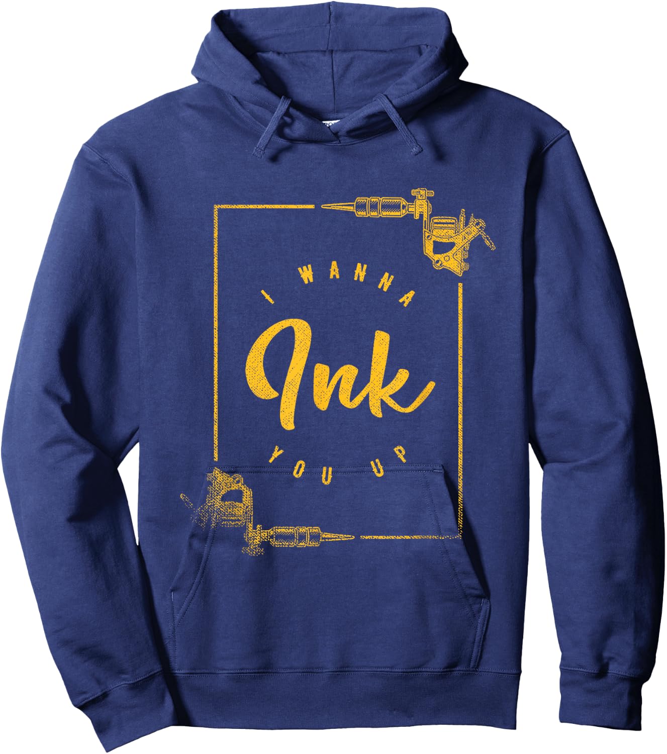 Tattoo Quotes - Men's Tattoo Artist Gift - Black - Small - Short Sleeve - Classic Fit - Cotton 65%, Polyester 35% Hoodie - Hoodie | Navy