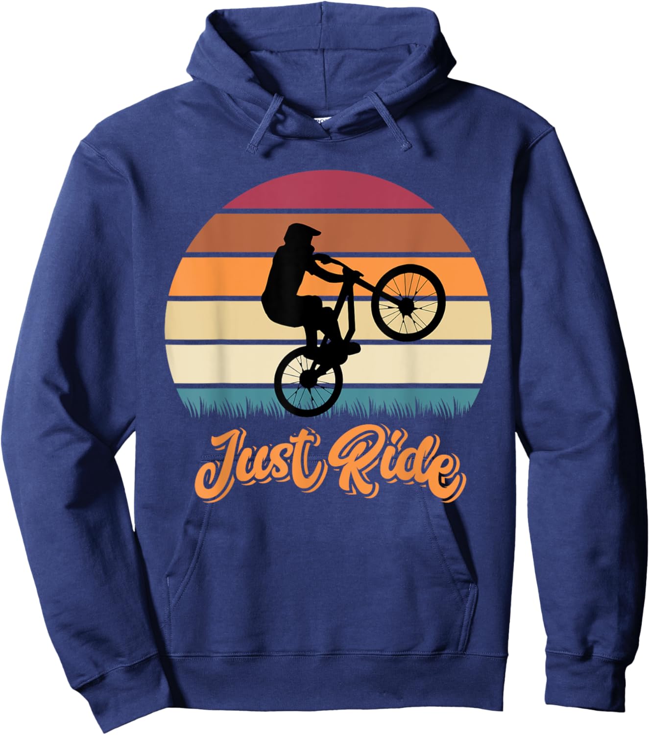 Just Ride MTB Mountain Bike Gifts For Mountain Biking Hoodie - Hoodie | Navy