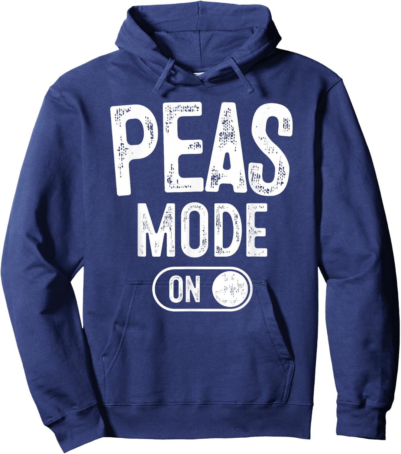 Peas Mode On Costume Funny Green Peas Gift Vegetarian Farmer Hoodie - Hoodie | Navy
