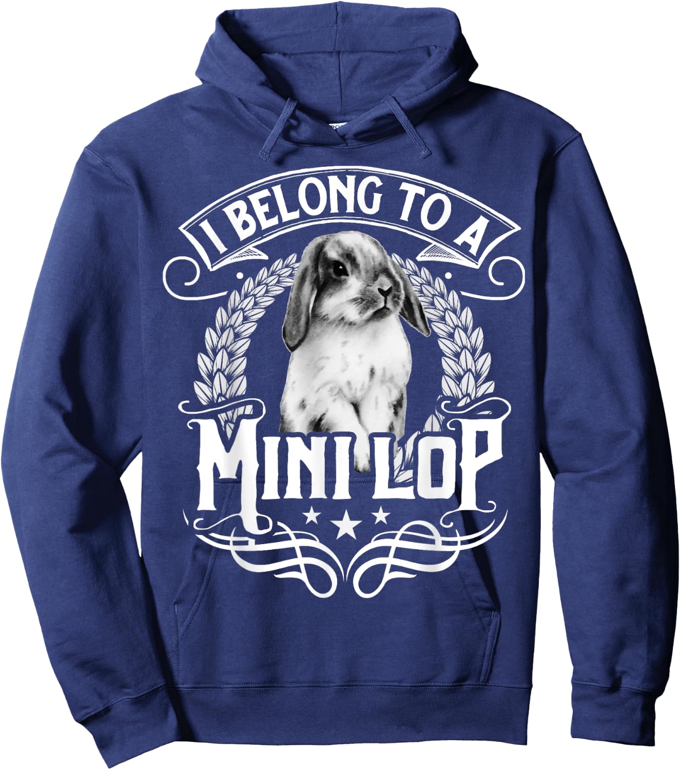 I Belong To A Mini Lop Hoodie - Hoodie | Navy