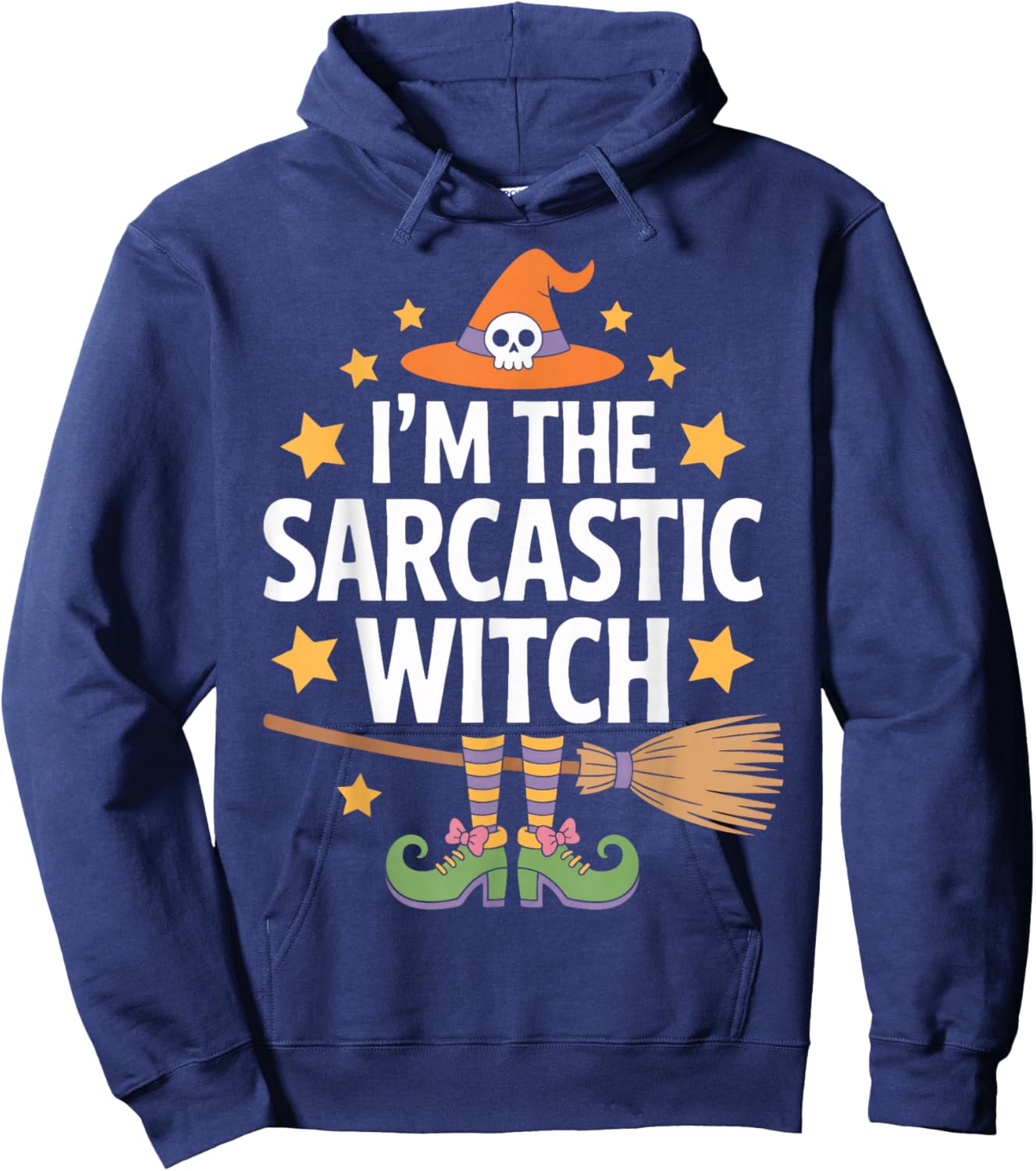 Halloween I'm The Sarcastic Witch for Sarcastic Women Hoodie - Hoodie | Navy