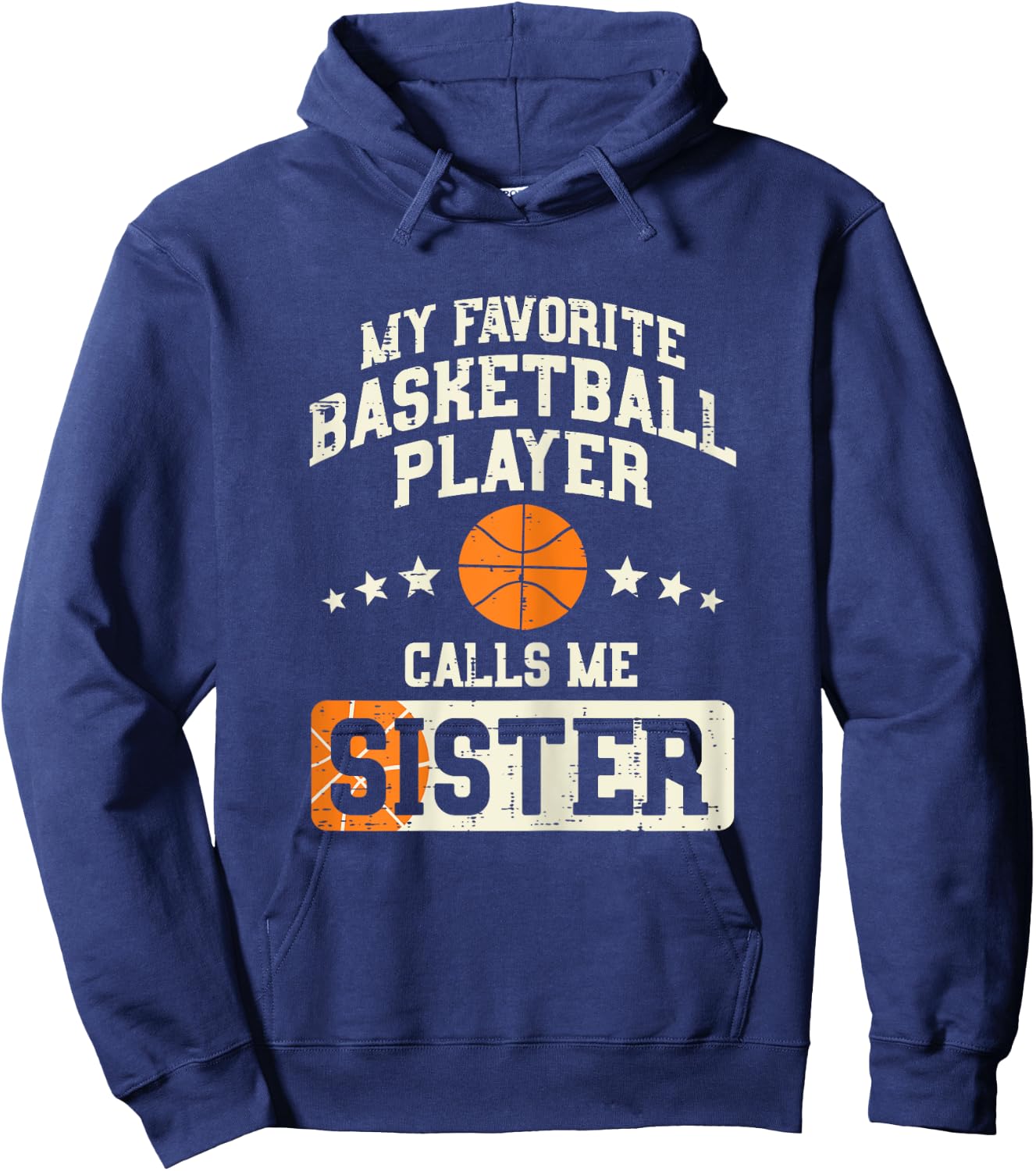 Favorite Basketball Player Sister Family Matching Girls Hoodie - Hoodie | Navy