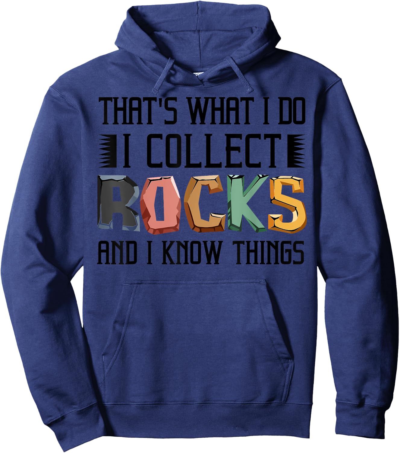 Funny Geology Gift Men Women Cool Rock Collecting Geologist Hoodie - Hoodie | Navy