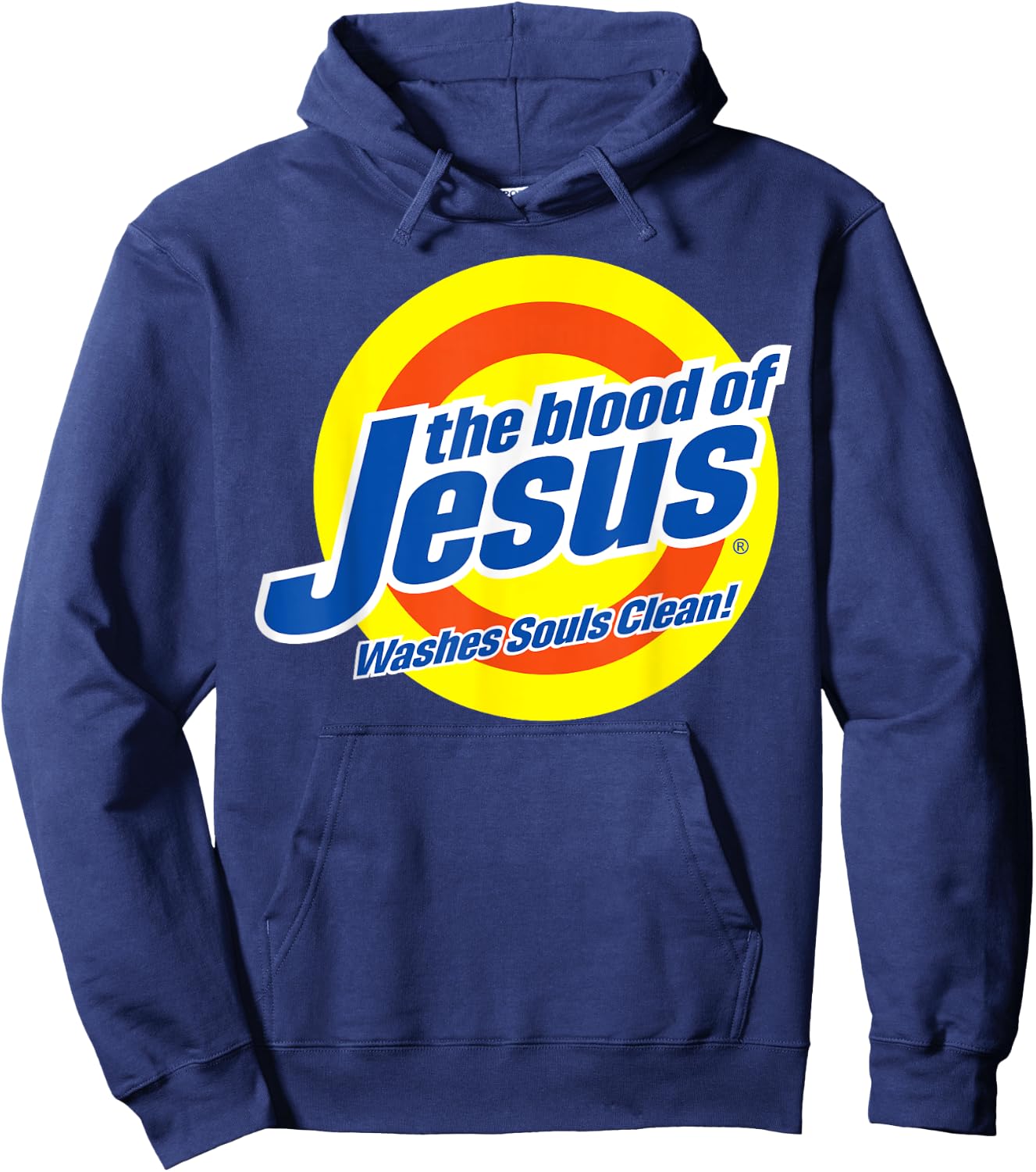 Blood of Jesus Christ - Funny, Cute Faith-Based Christian Hoodie - Hoodie | Navy