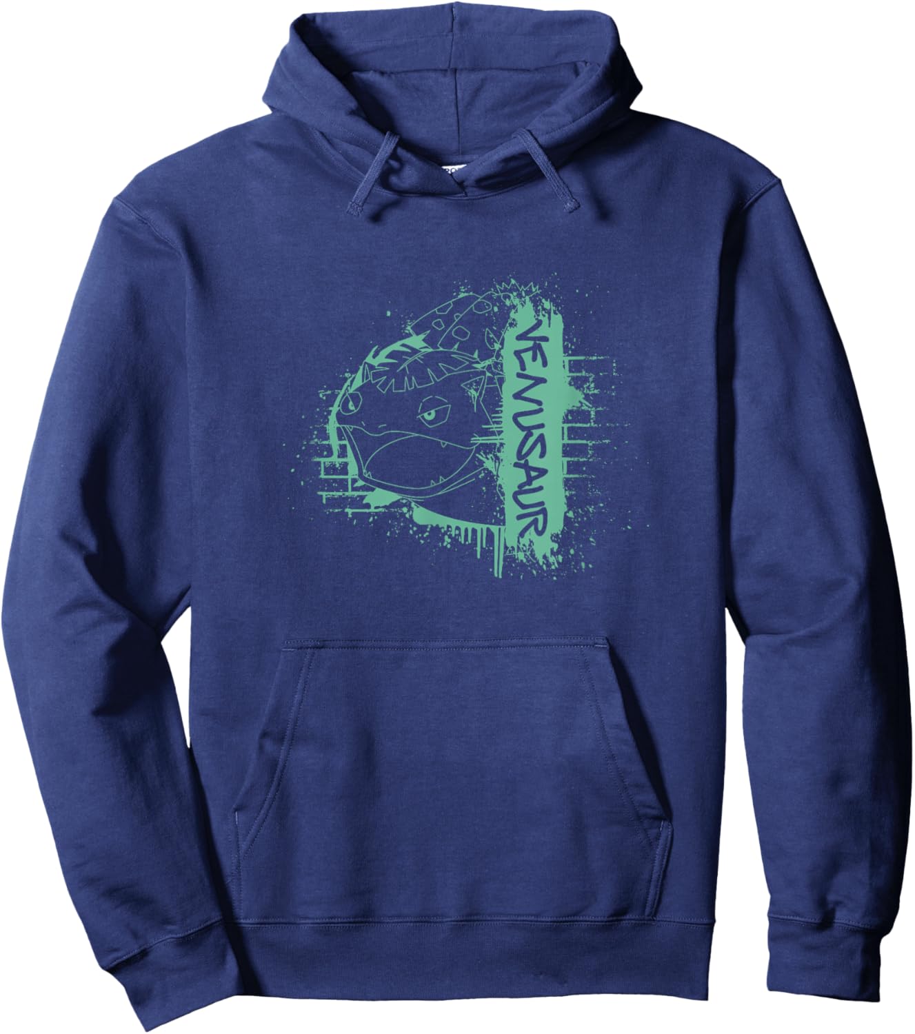 Pokémon Venusaur Final Form Graffiti Brick Line Art Hoodie - Hoodie | Navy