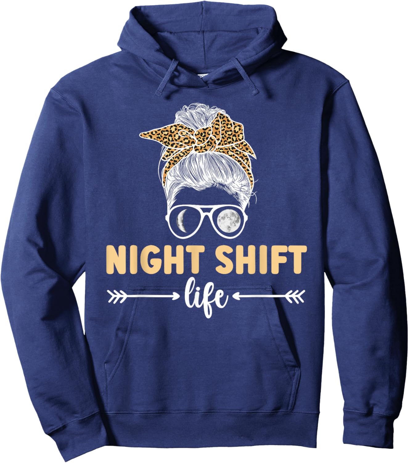 Night Shift Life Night Shift Worker Overnight Worker Hoodie - Hoodie | Navy