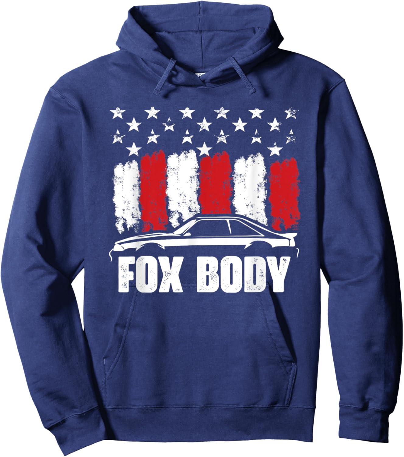 Foxbody Classic American Old Muscle Car Maximum Horsepower Hoodie - Hoodie | Navy